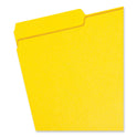Smead Colored File Folders, 1/3-Cut Tabs: Assorted, Legal Size, 0.75" Expansion, Yellow, 100/Box (17943)
