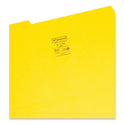 Smead Colored File Folders, 1/3-Cut Tabs: Assorted, Legal Size, 0.75" Expansion, Yellow, 100/Box (17943)