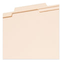 Smead Four-Section Top Tab Classification Folders, 2" Expansion, 1 Divider, 4 Fasteners, Legal Size, Manila, 10/Box (18700)