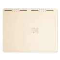 Smead Top Tab Fastener Folders, Straight Tabs, 0.75" Expansion, 2 Fasteners, Legal Size, Manila Exterior, 50/Box (19513)