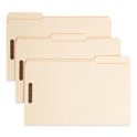 Smead Top Tab Fastener Folders, 1/3-Cut Tabs: Assorted, 0.75" Expansion, 2 Fasteners, Legal Size, Manila Exterior, 50/Box (19537)