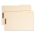 Smead Top Tab Fastener Folders, Guide-Height 2/5-Cut Tabs, 0.75" Expansion, 2 Fasteners, Legal Size, 11-pt Manila, 50/Box (19587)