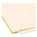 Smead Manila End Tab Classification Folders, 2" Expansion, 1 Divider, 4 Fasteners, Letter Size, Manila Exterior, 10/Box (26825)