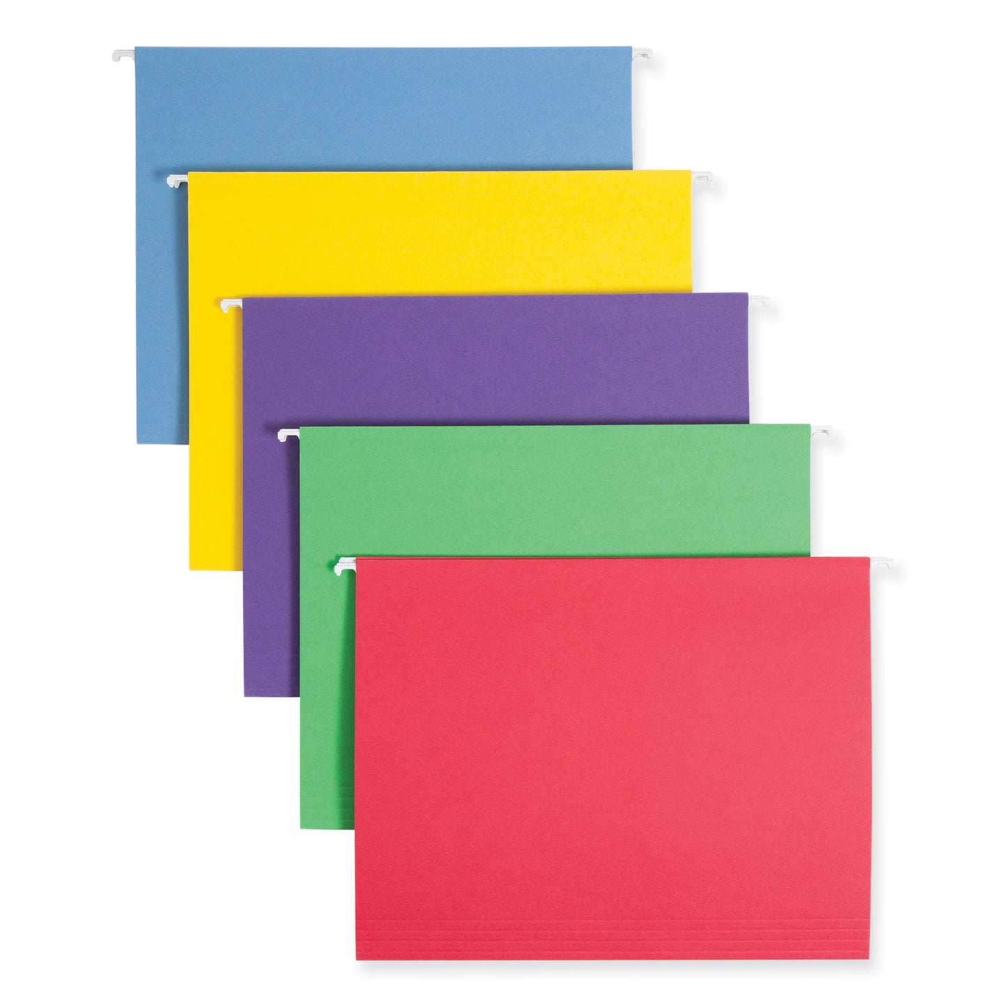 Smead Color Hanging Folders with 1/3 Cut Tabs, Letter Size, 1/3-Cut Tabs, Assorted Colors, 25/Box (64020)