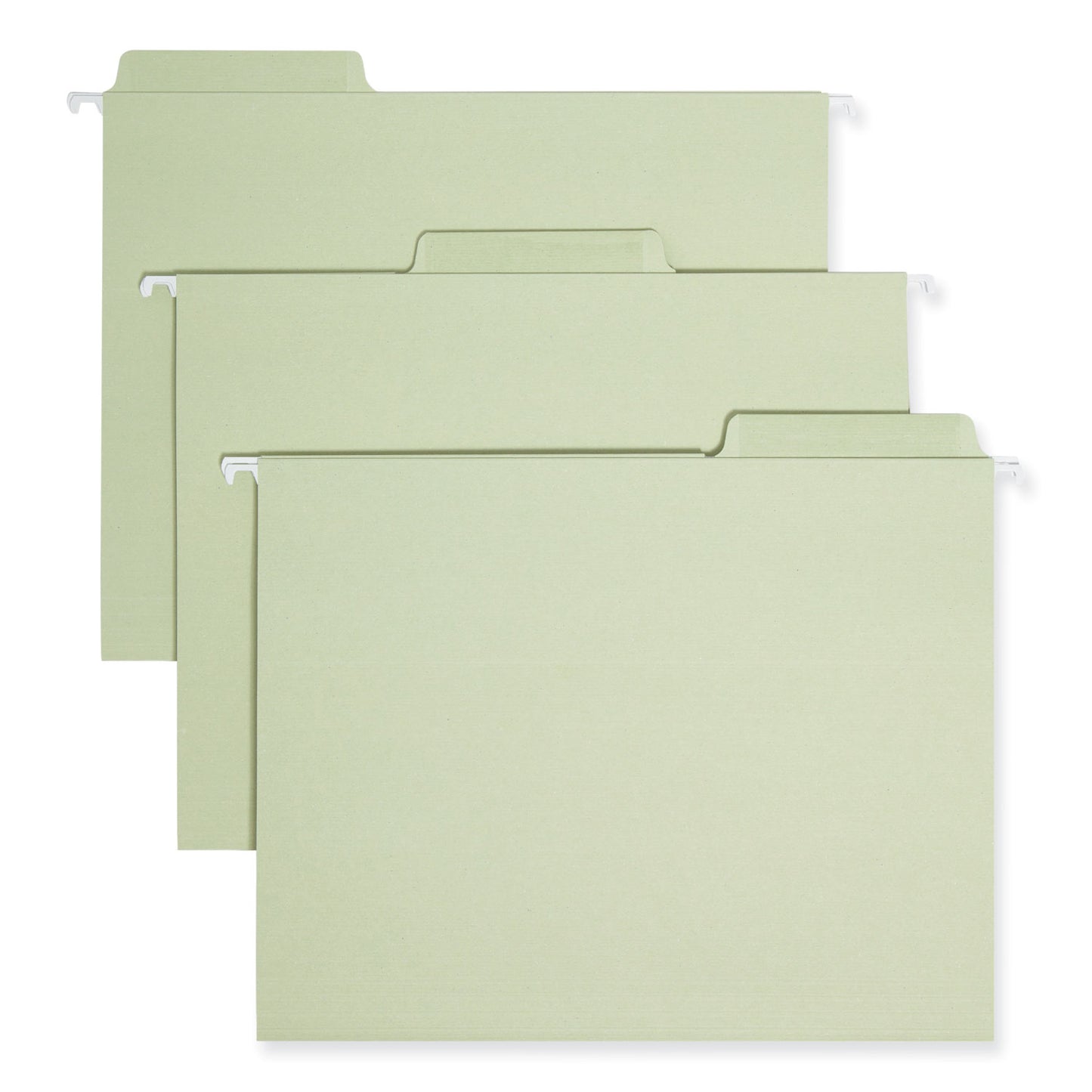 Smead Erasable FasTab Hanging Folders, Letter Size, 1/3-Cut Tabs, Moss, 20/Box (64032)