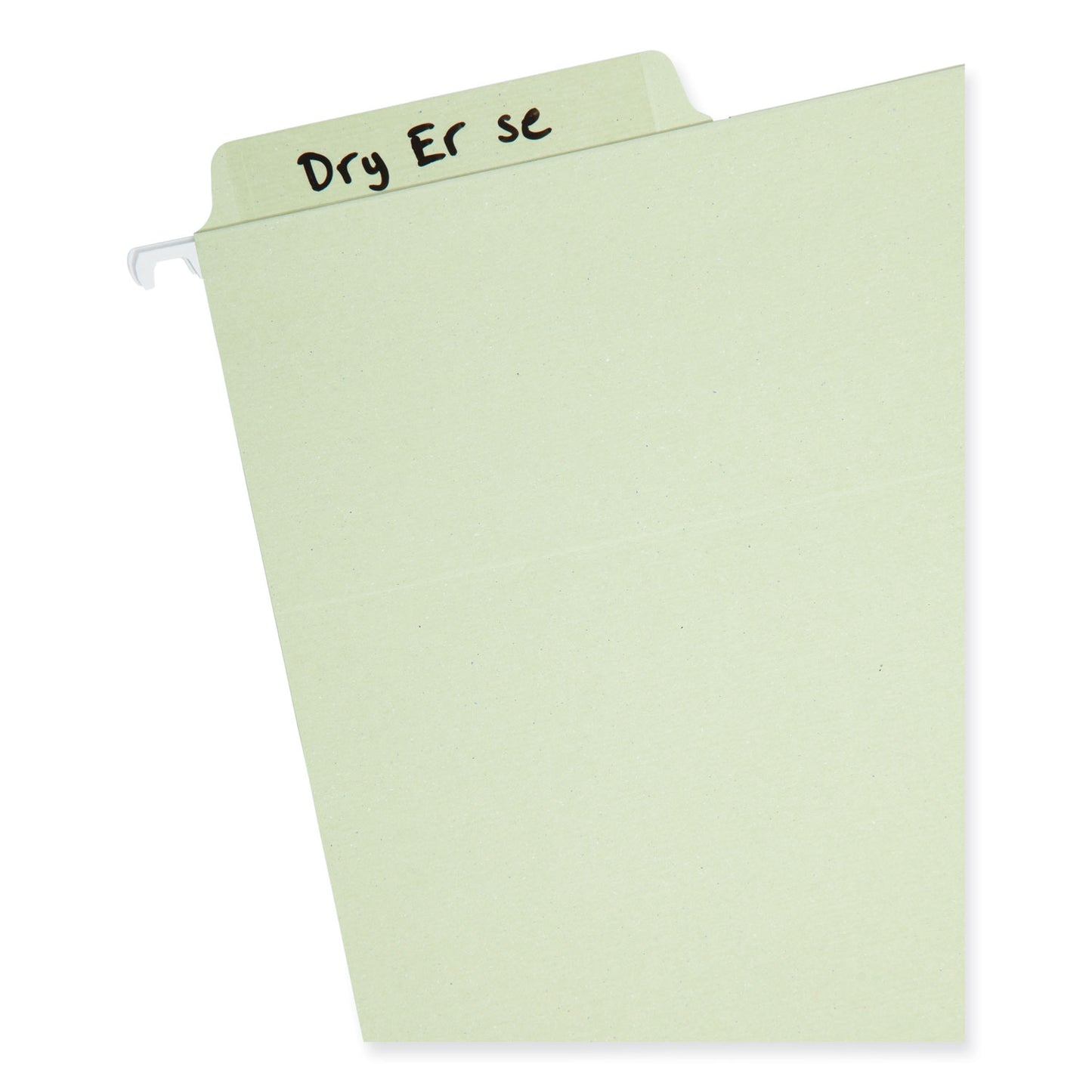 Smead Erasable FasTab Hanging Folders, Letter Size, 1/3-Cut Tabs, Moss, 20/Box (64032)