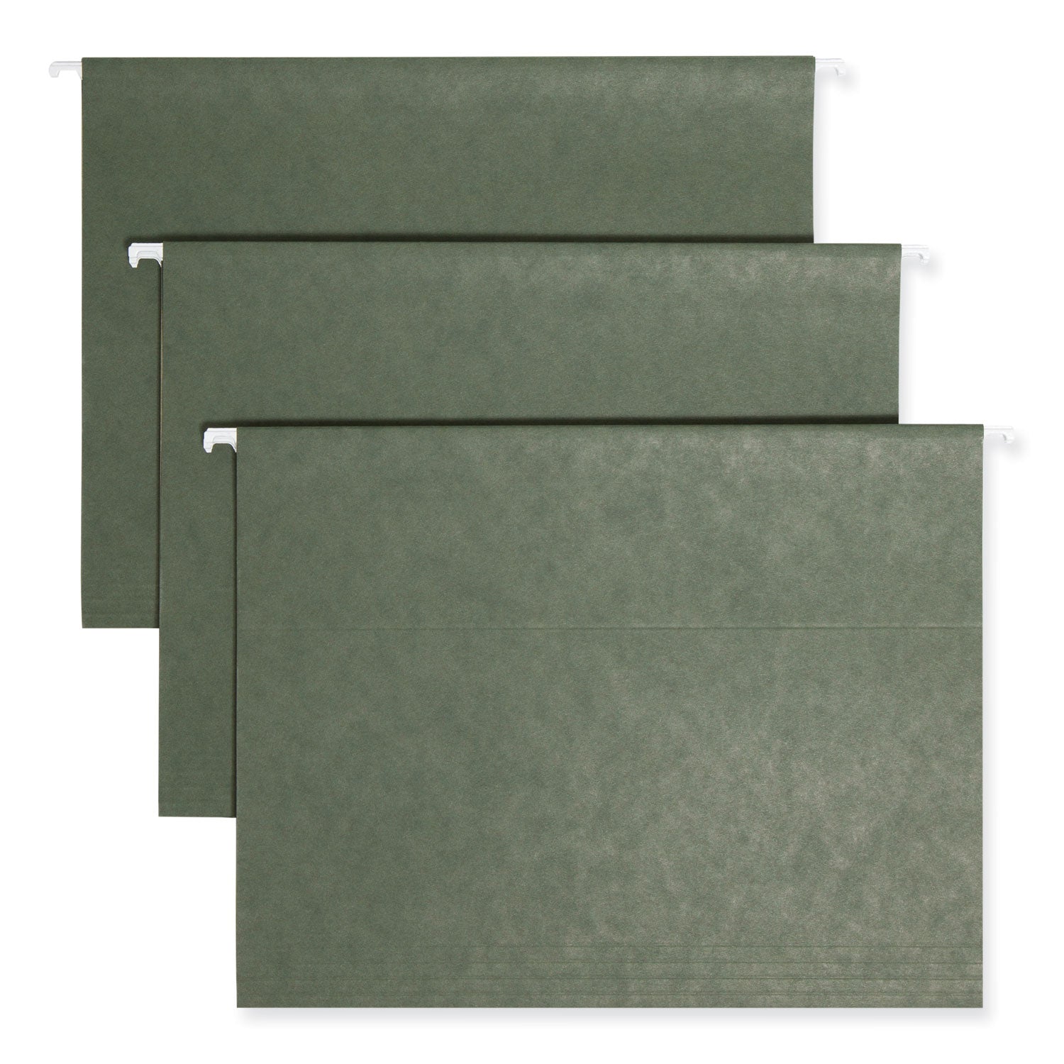 Smead TUFF Hanging Folders with Easy Slide Tab, Letter Size, 1/3-Cut Tabs, Standard Green, 20/Box (64036)