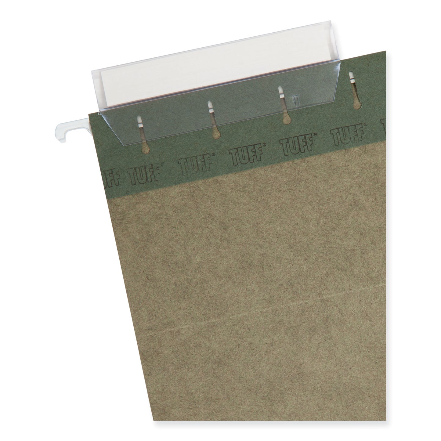 Smead TUFF Hanging Folders with Easy Slide Tab, Letter Size, 1/3-Cut Tabs, Standard Green, 20/Box (64036)