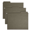 Smead FasTab Hanging Folders, Letter Size, 1/3-Cut Tabs, Standard Green, 20/Box (64037)