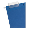 Smead Colored Hanging File Folders with 1/5 Cut Tabs, Letter Size, 1/5-Cut Tabs, Navy, 25/Box (64057)