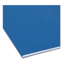 Smead Colored Hanging File Folders with 1/5 Cut Tabs, Letter Size, 1/5-Cut Tabs, Navy, 25/Box (64057)