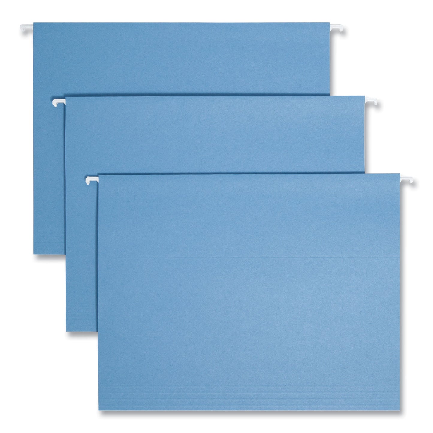 Smead Colored Hanging File Folders with 1/5 Cut Tabs, Letter Size, 1/5-Cut Tabs, Blue, 25/Box (64060)