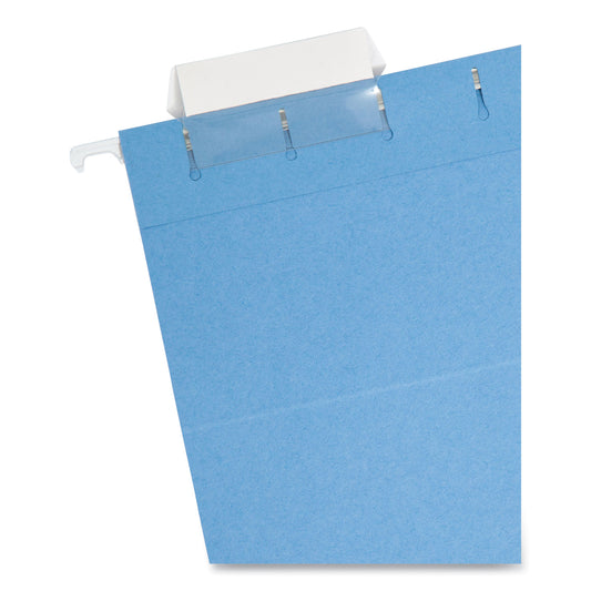 Smead Colored Hanging File Folders with 1/5 Cut Tabs, Letter Size, 1/5-Cut Tabs, Blue, 25/Box (64060)