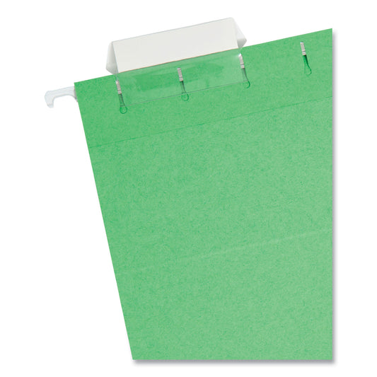 Smead Colored Hanging File Folders with 1/5 Cut Tabs, Letter Size, 1/5-Cut Tabs, Green, 25/Box (64061)