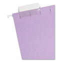 Smead Colored Hanging File Folders with 1/5 Cut Tabs, Letter Size, 1/5-Cut Tabs, Lavender, 25/Box (64064)