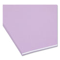 Smead Colored Hanging File Folders with 1/5 Cut Tabs, Letter Size, 1/5-Cut Tabs, Lavender, 25/Box (64064)