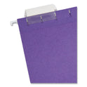 Smead Colored Hanging File Folders with 1/5 Cut Tabs, Letter Size, 1/5-Cut Tabs, Purple, 25/Box (64072)