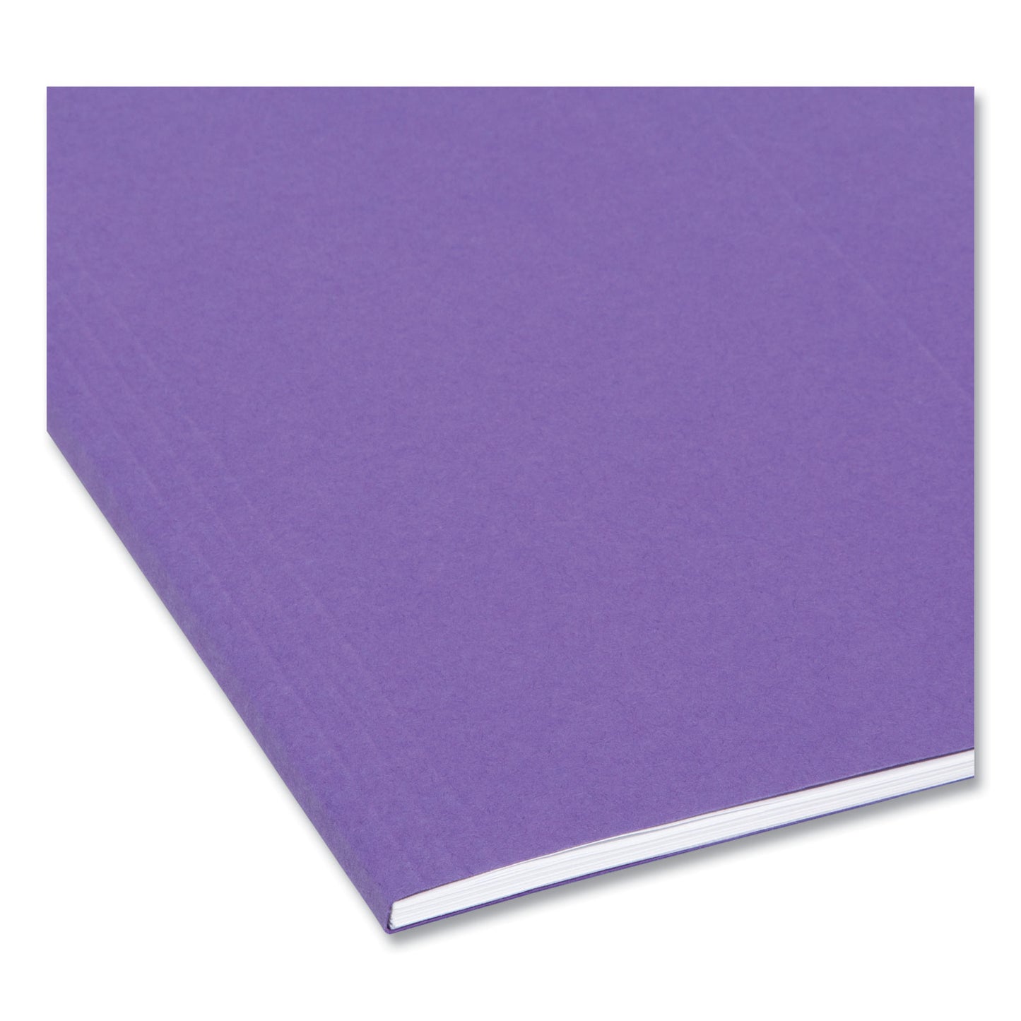 Smead Colored Hanging File Folders with 1/5 Cut Tabs, Letter Size, 1/5-Cut Tabs, Purple, 25/Box (64072)