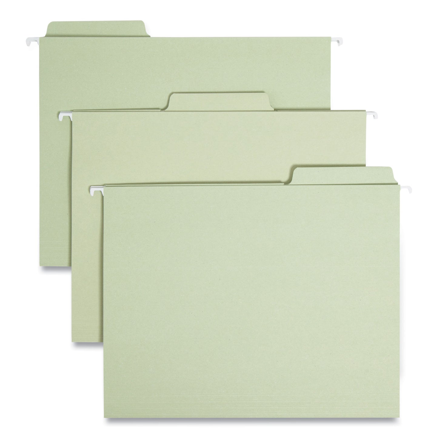 Smead FasTab Hanging Folders, Letter Size, 1/3-Cut Tabs, Moss, 20/Box (64082)