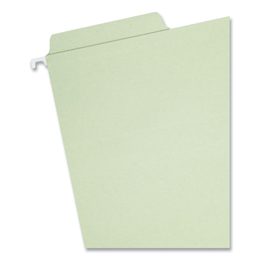 Smead FasTab Hanging Folders, Letter Size, 1/3-Cut Tabs, Moss, 20/Box (64082)