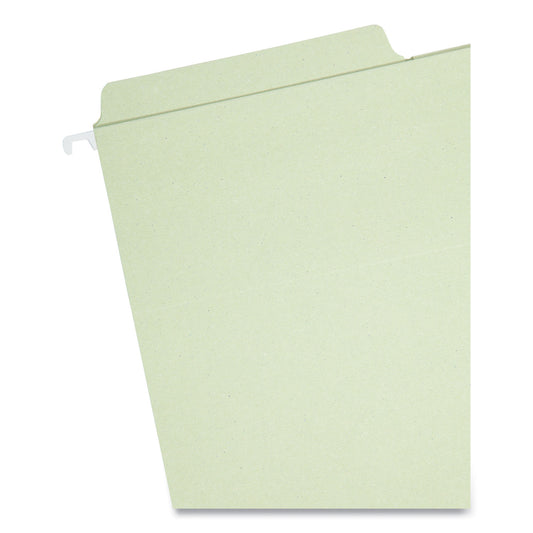 Smead FasTab Hanging Folders, Legal Size, 1/3-Cut Tabs, Moss, 20/Box (64083)