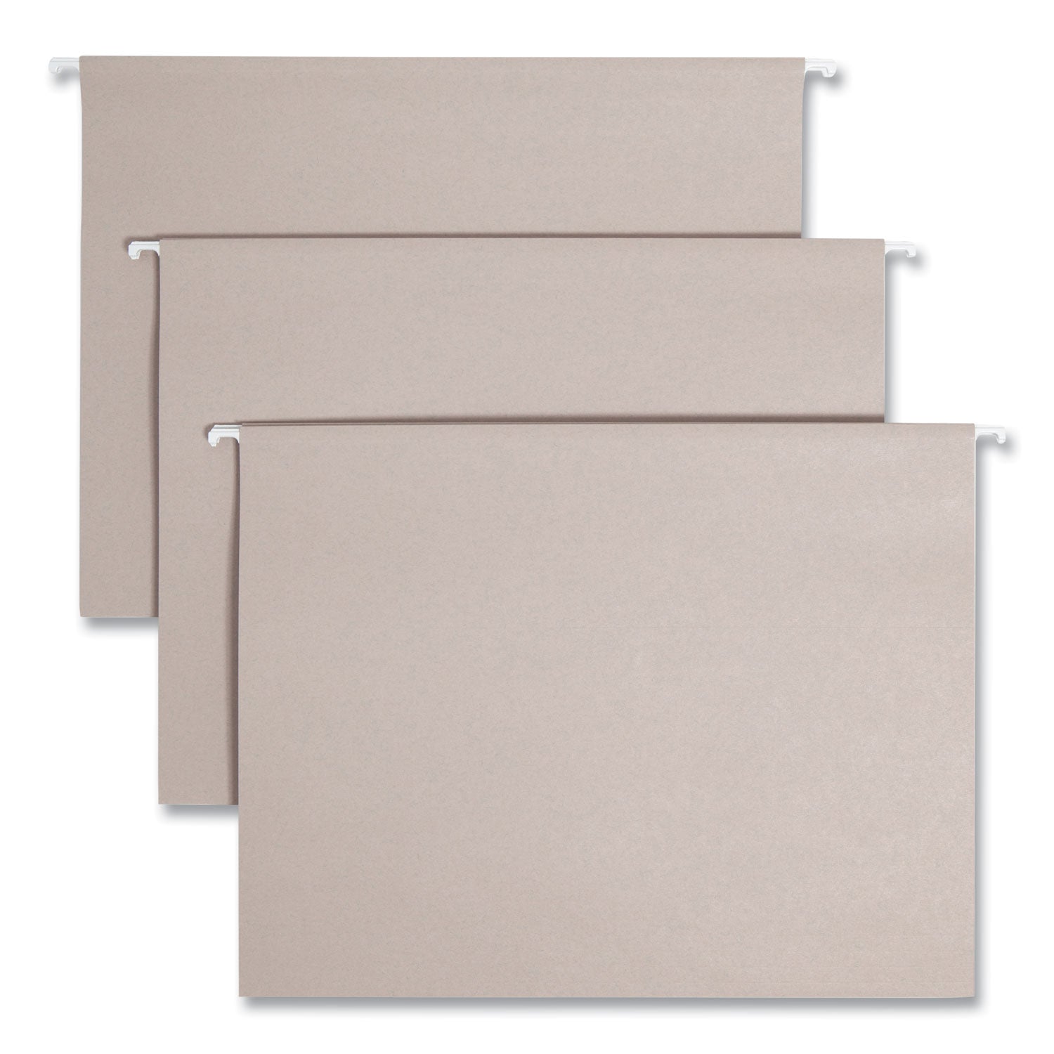 Smead TUFF Hanging Folders with Easy Slide Tab, Letter Size, 1/3-Cut Tabs, Steel Gray, 18/Box (64092)