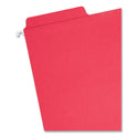 Smead FasTab Hanging Folders, Letter Size, 1/3-Cut Tabs, Red, 20/Box (64096)