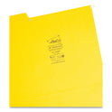 Smead FasTab Hanging Folders, Letter Size, 1/3-Cut Tabs, Yellow, 20/Box (64097)