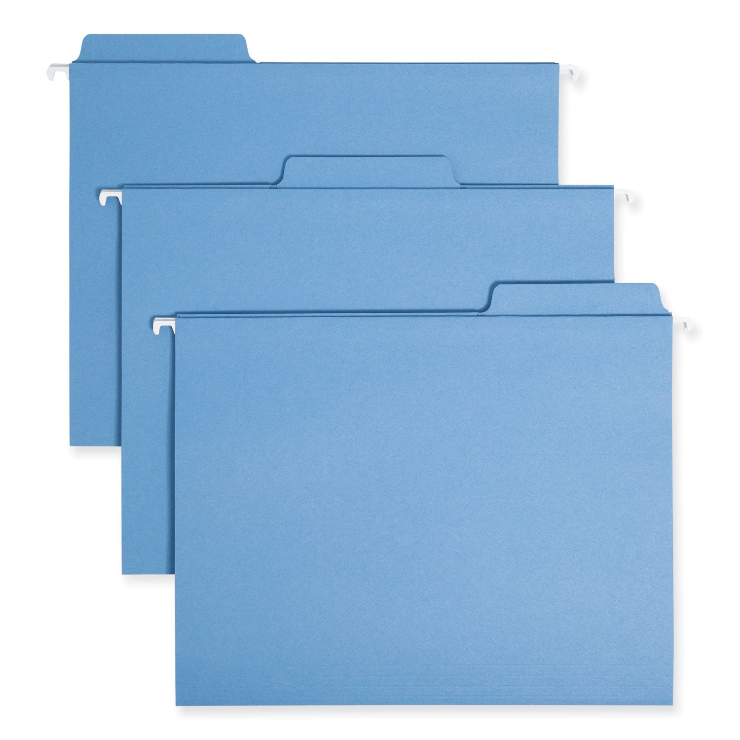 Smead FasTab Hanging Folders, Letter Size, 1/3-Cut Tabs, Blue, 20/Box (64099)