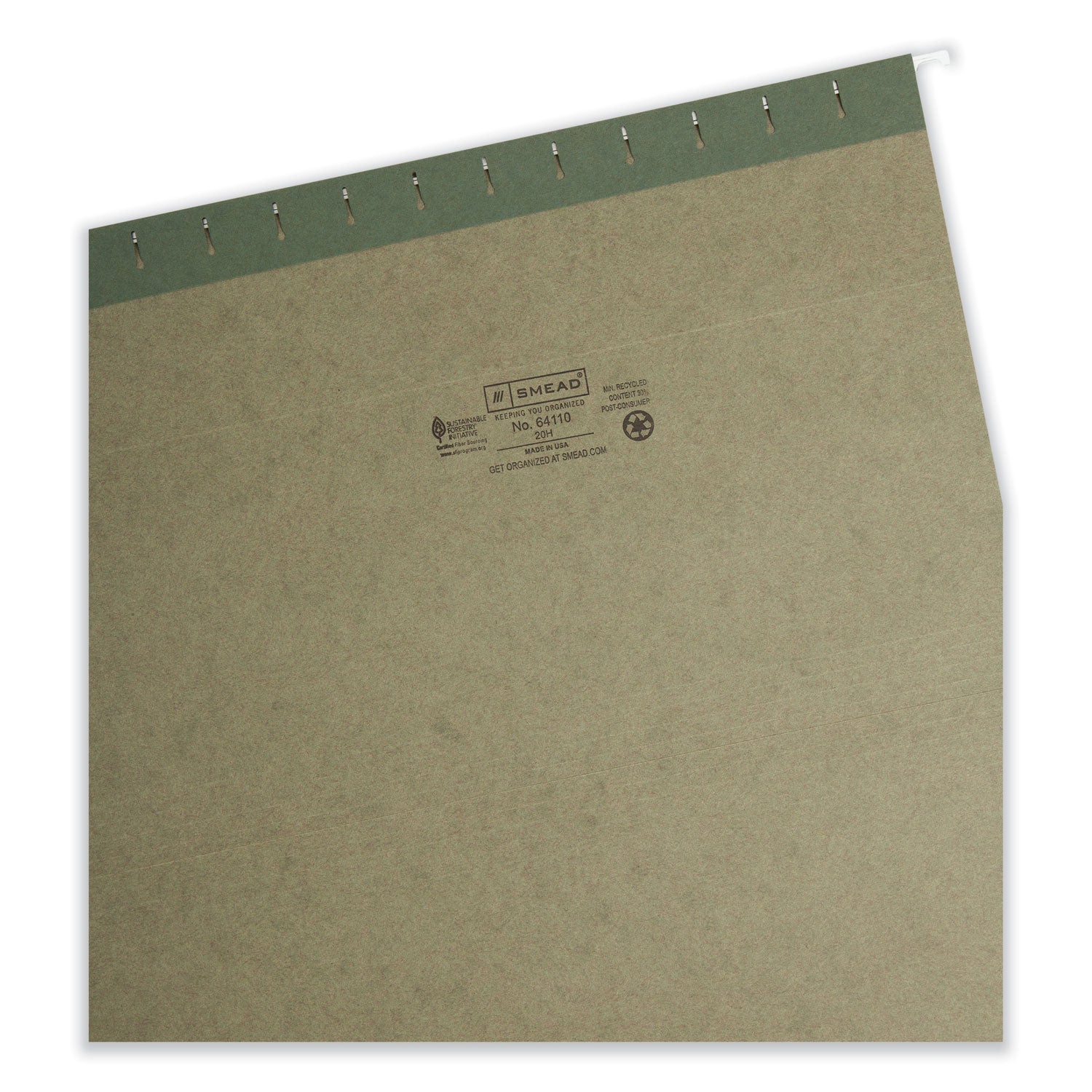 Smead Hanging Folders, Legal Size, Standard Green, 25/Box (64110)