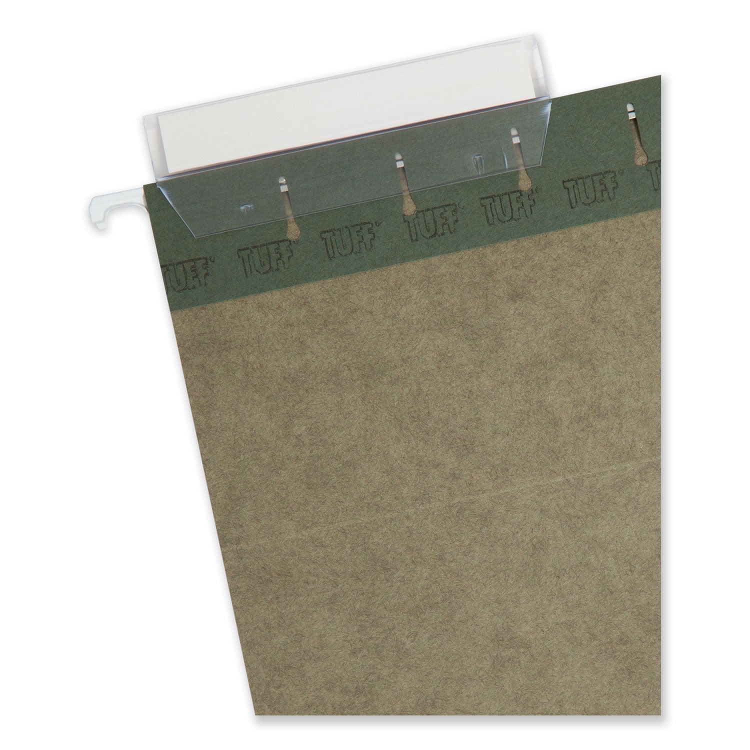 Smead TUFF Hanging Folders with Easy Slide Tab, Legal Size, 1/3-Cut Tabs, Standard Green, 20/Box (64136)