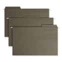 Smead FasTab Hanging Folders, Legal Size, 1/3-Cut Tabs, Standard Green, 20/Box (64137)