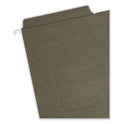 Smead FasTab Hanging Folders, Legal Size, 1/3-Cut Tabs, Standard Green, 20/Box (64137)