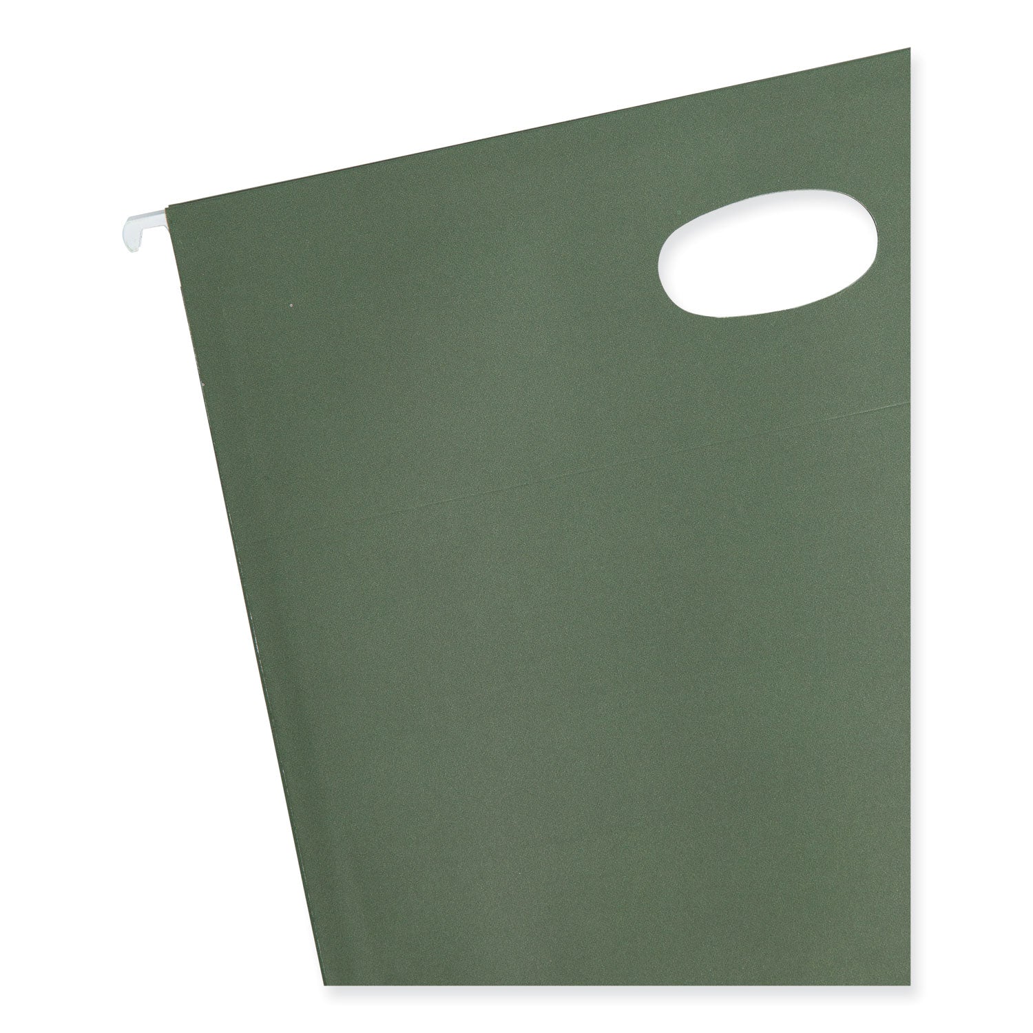 Smead Hanging Pockets with Full-Height Gusset, 1 Section, 3.5" Capacity, Letter Size, Standard Green, 10/Box (64220)