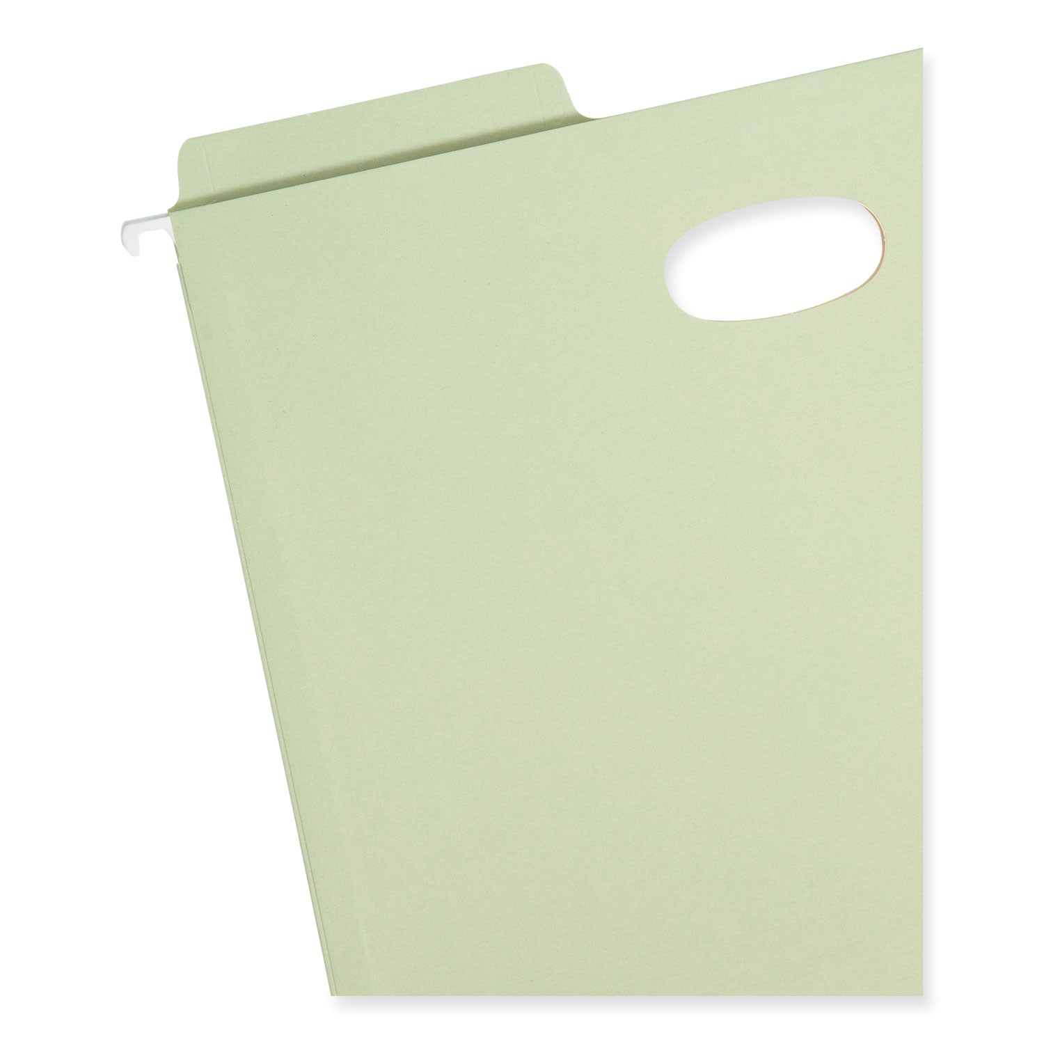 Smead FasTab Hanging Pockets, Letter Size, 1/3-Cut Tabs, Moss, 9/Box (64222)