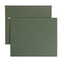 Smead Box Bottom Hanging File Folders, 1" Capacity, Letter Size, Standard Green, 25/Box (64239)