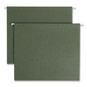 Smead Box Bottom Hanging File Folders, 2" Capacity, Letter Size, Standard Green, 25/Box (64259)