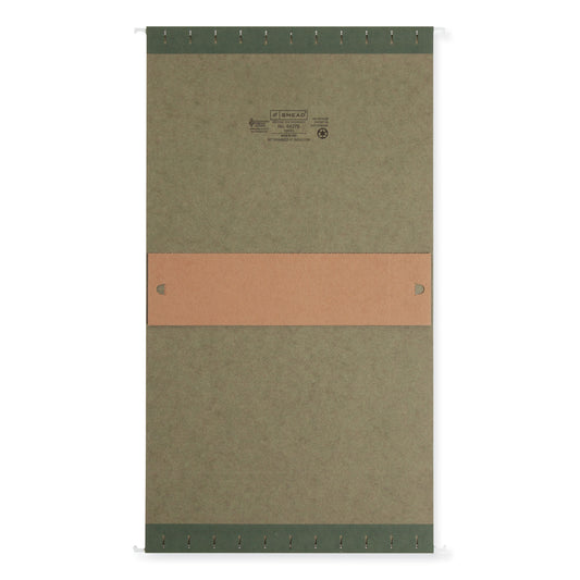 Smead Box Bottom Hanging File Folders, 3" Capacity, Letter Size, Standard Green, 25/Box (64279)