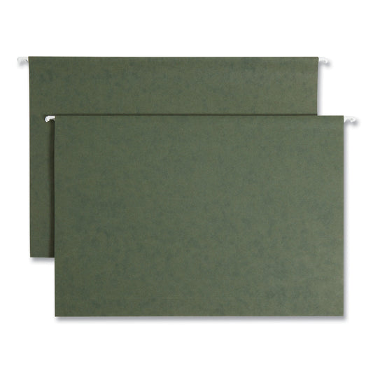 Smead Box Bottom Hanging File Folders, 2" Capacity, Legal Size, Standard Green, 25/Box (64359)