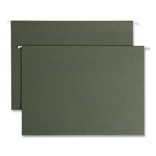 Smead Box Bottom Hanging File Folders, 3" Capacity, Legal Size, Standard Green, 25/Box (64379)