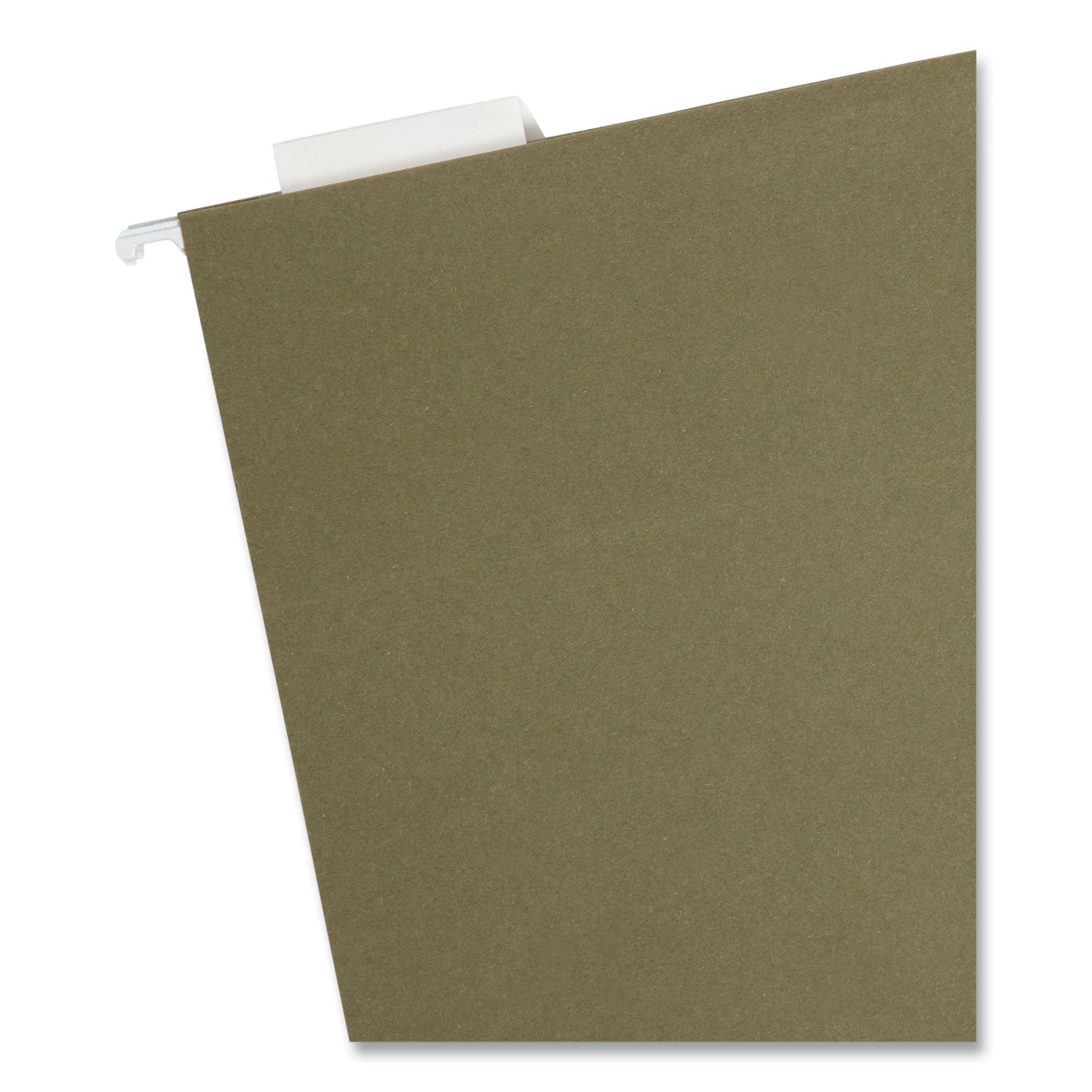 Smead 100% Recycled Hanging File Folders, Letter Size, 1/5-Cut Tabs, Standard Green, 25/Box (65001)