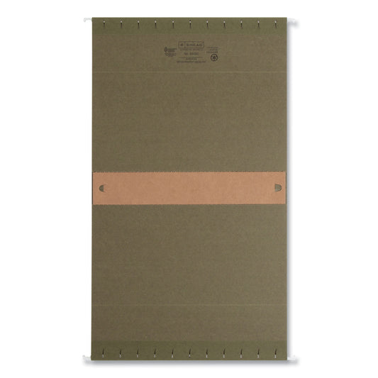 Smead Box Bottom Hanging File Folders, 2" Capacity, Letter Size, Standard Green, 25/Box (65090)