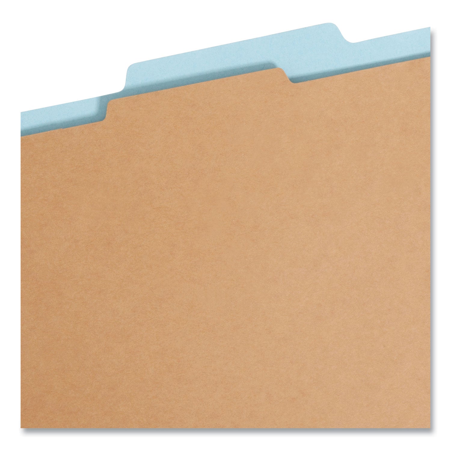 Smead FasTab Hanging Pressboard Classification Folders, 1 Divider, Letter Size, Blue (65105)