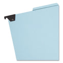 Smead FasTab Hanging Pressboard Classification Folders, 2 Dividers, Letter Size, Blue (65115)