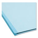 Smead FasTab Hanging Pressboard Classification Folders, 2 Dividers, Letter Size, Blue (65115)