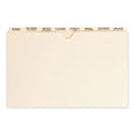 Smead Pressboard Mortgage Folder Dividers, Pre-Printed, 1 Fastener, Legal Size, Manila, 7 Dividers/Set, 12 Sets (78278)
