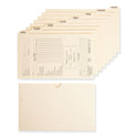 Smead Pressboard Mortgage Folder Dividers, Pre-Printed, 1 Fastener, Legal Size, Manila, 7 Dividers/Set, 12 Sets (78278)