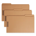 Smead Top Tab Fastener Folders, 1/3-Cut Tabs: Assorted, 0.75" Expansion, 2 Fasteners, Legal Size, Kraft Exterior, 50/Box (19837)