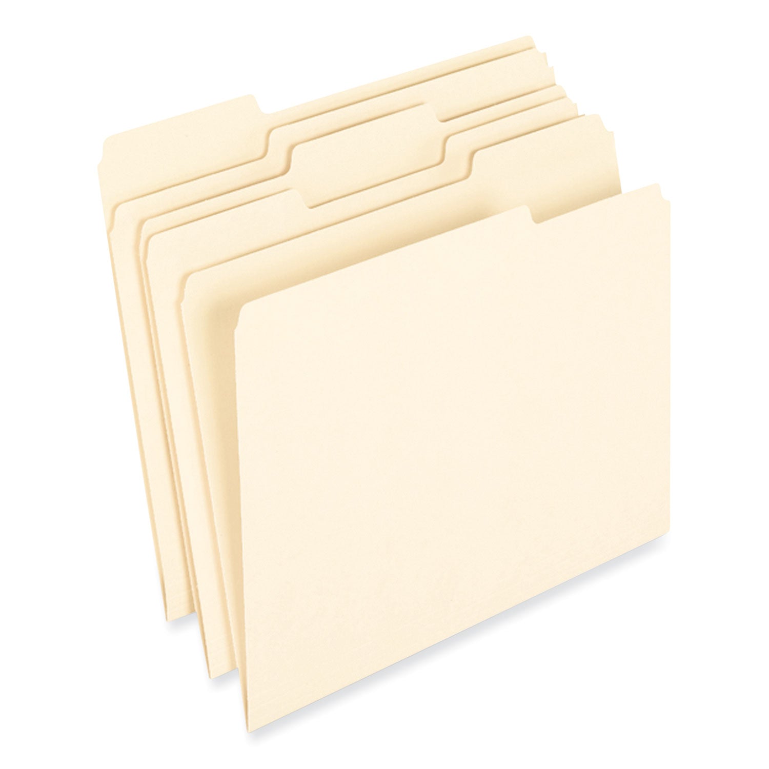 Earthwise by Pendaflex 100% Recycled Manila File Folder, 1/3-Cut Tabs: Assorted, Letter, 0.75" Expansion, Manila, 100/Box (74520)