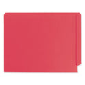 Smead Heavyweight Colored End Tab Fastener Folders, 0.75" Expansion, 2 Fasteners, Letter Size, Red Exterior, 50/Box (25740)